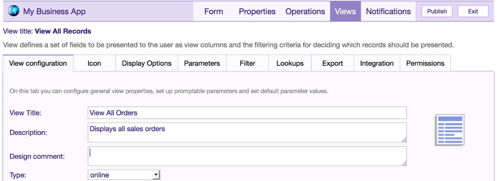 Flowfinity - Create and publish apps